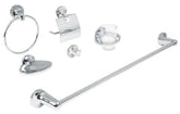 Juego accesorio de baño inox. 6 piezas foset aqua
